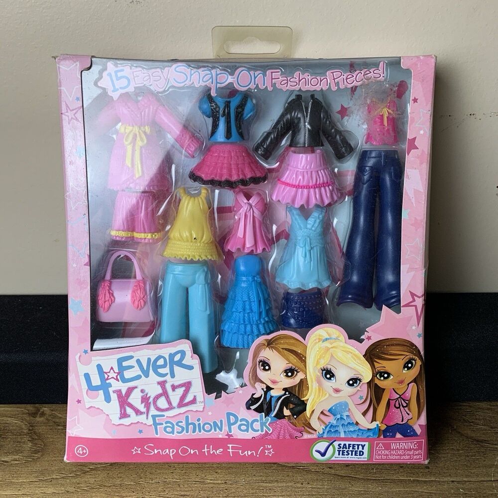 4-Ever Kidz Fashion Pack 15 Easy Snap-On Clothing Pieces Snap On Fun